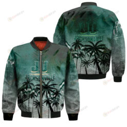 Jacksonville Dolphins Bomber Jacket 3D Printed Coconut Tree Tropical Grunge