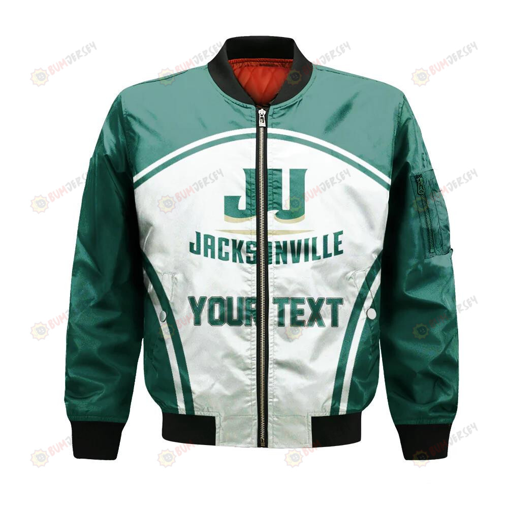 Jacksonville Dolphins Bomber Jacket 3D Printed Curve Style Sport