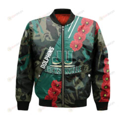 Jacksonville Dolphins Bomber Jacket 3D Printed Sport Style Keep Go on