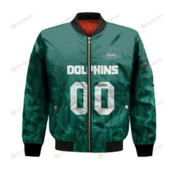 Jacksonville Dolphins Bomber Jacket 3D Printed Team Logo Custom Text And Number