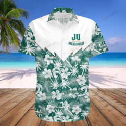 Jacksonville Dolphins Floral Hawaiian Shirt