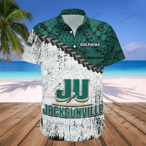 Jacksonville Dolphins Logo ??3D Printed Hawaiian Shirt