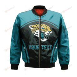 Jacksonville Jaguars Bomber Jacket 3D Printed Custom Text And Number Curve Style Sport