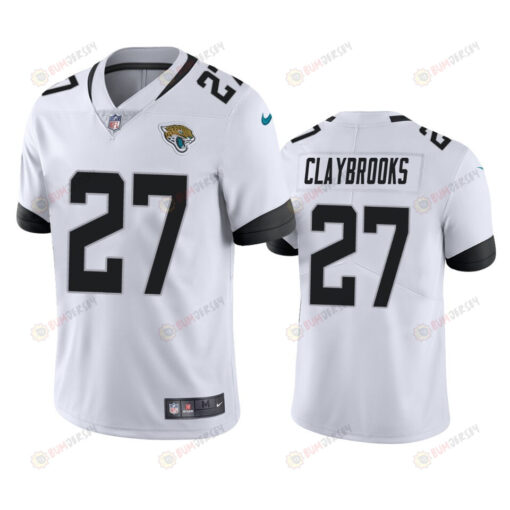 Jacksonville Jaguars Chris Claybrooks 27 White Vapor Limited Jersey