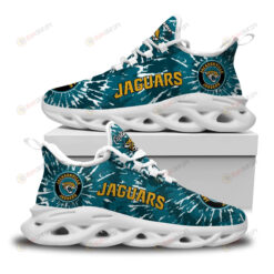 Jacksonville Jaguars Custom Name Logo Pattern 3D Max Soul Sneaker Shoes In Turquoise