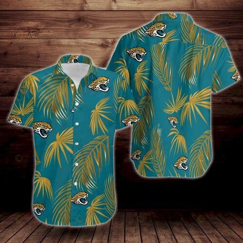 Jacksonville Jaguars Flower Short Sleeve Curved Hawaiian Shirt