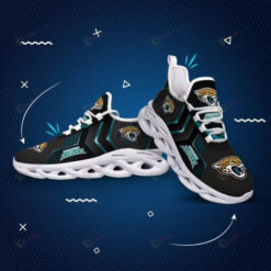 Jacksonville Jaguars Logo 3D Max Soul Sneaker Shoes In Black