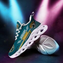 Jacksonville Jaguars Logo Beehive Pattern Custom Name 3D Max Soul Sneaker Shoes