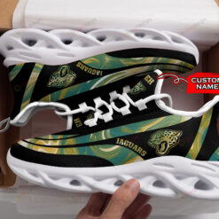 Jacksonville Jaguars Logo Color Stripe Pattern Custom Name 3D Max Soul Sneaker Shoes