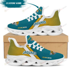 Jacksonville Jaguars Logo Custom Name Pattern 3D Max Soul Sneaker Shoes