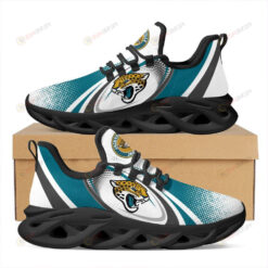 Jacksonville Jaguars Logo Oval Pattern 3D Max Soul Sneaker Shoes