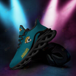 Jacksonville Jaguars Logo Pattern 3D Max Soul Sneaker Shoes InTeal