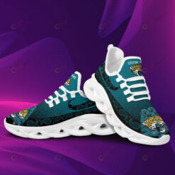 Jacksonville Jaguars Logo Pattern Custom Name 3D Max Soul Sneaker Shoes