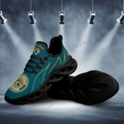 Jacksonville Jaguars Logo Pattern Custom Name 3D Max Soul Sneaker Shoes In Teal