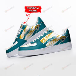 Jacksonville Jaguars Logo Pattern Custom Name Air Force 1 Printed