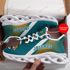 Jacksonville Jaguars Logo Polka Dots Pattern Custom Name 3D Max Soul Sneaker Shoes