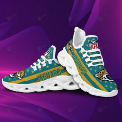 Jacksonville Jaguars Logo Star Pattern 3D Max Soul Sneaker Shoes