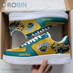 Jacksonville Jaguars Logo Team Custom Name Air Force 1 Shoes Sneaker