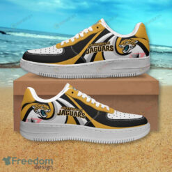 Jacksonville Jaguars Logo Yellow Black Pattern Air Force 1 Shoes Sneaker