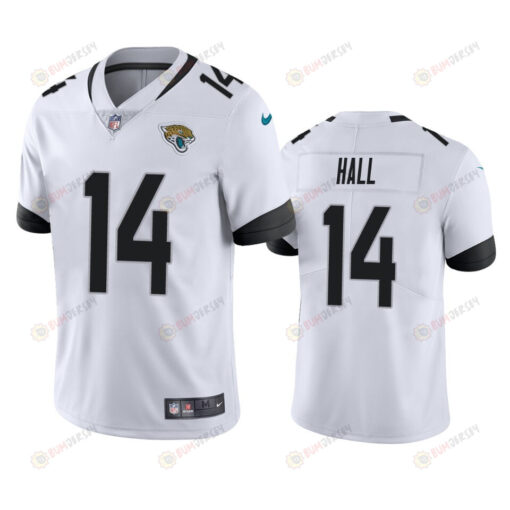 Jacksonville Jaguars Marvin Hall 14 White Vapor Limited Jersey