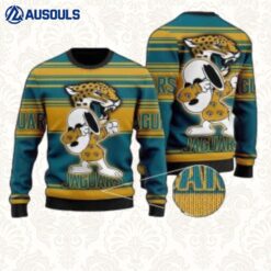 Jacksonville Jaguars Snoopy For Football Fan Nfl Jersey In 2022 Christmas Ugly Sweaters For Men Women Unisex