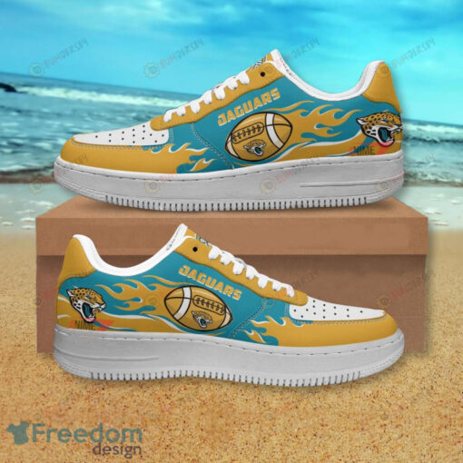 Jacksonville Jaguars Symbol Yellow Blue Air Force 1 Shoes Sneaker