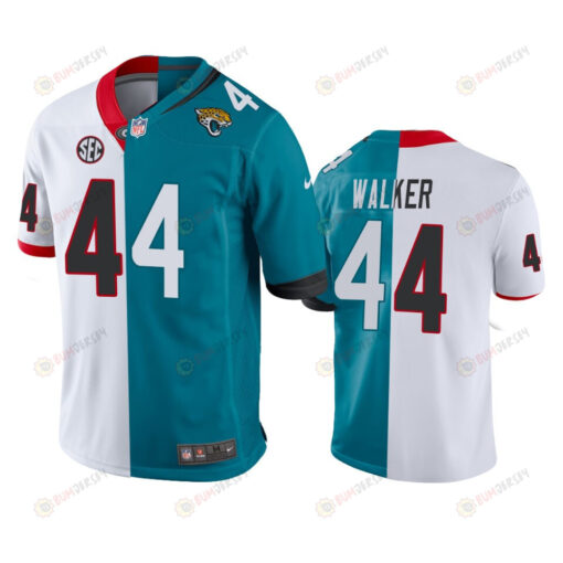 Jacksonville Jaguars Travon Walker Teal White 2022 Draft Jersey - Men's