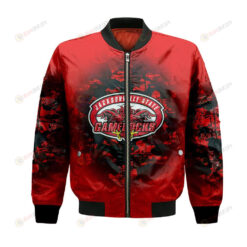 Jacksonville State Gamecocks Bomber Jacket 3D Printed Camouflage Vintage