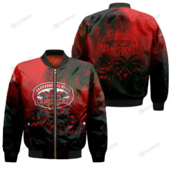 Jacksonville State Gamecocks Bomber Jacket 3D Printed Coconut Tree Tropical Grunge