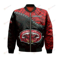 Jacksonville State Gamecocks Bomber Jacket 3D Printed Grunge Polynesian Tattoo