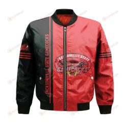 Jacksonville State Gamecocks Bomber Jacket 3D Printed Half Style