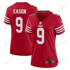 Jacob Eason 9 San Francisco 49ers Women's Home Game Player Jersey - Scarlet