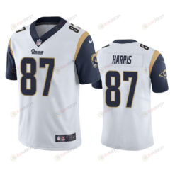 Jacob Harris 87 Los Angeles Rams White Vapor Limited Jersey