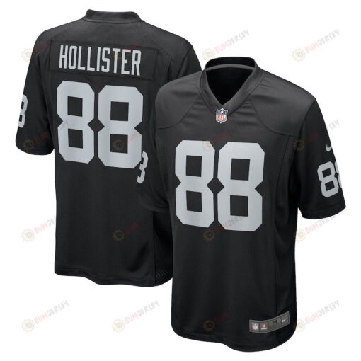 Jacob Hollister 88 Las Vegas Raiders Game Player Jersey - Black