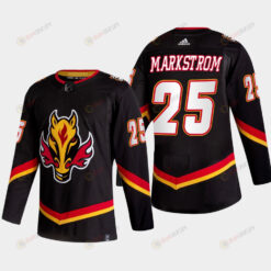 Jacob Markstrom 25 Calgary Flames Alternate Black Jersey 2022-23