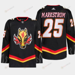 Jacob Markstrom 25 Calgary Flames Black Jersey 2022-23 Blasty Alternate Primegreen