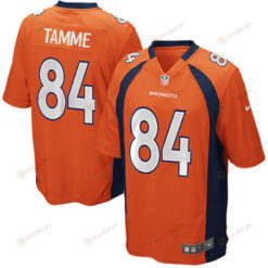Jacob Tamme 84 Denver Broncos YOUTH Team Color Game Jersey - Orange