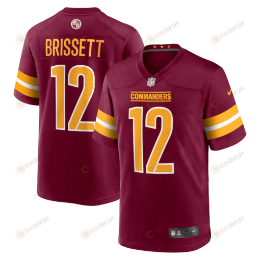 Jacoby Brissett 12 Washington Commanders Men's Jersey - Burgundy