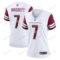 Jacoby Brissett 7 Washington Commanders Game Women Jersey - White