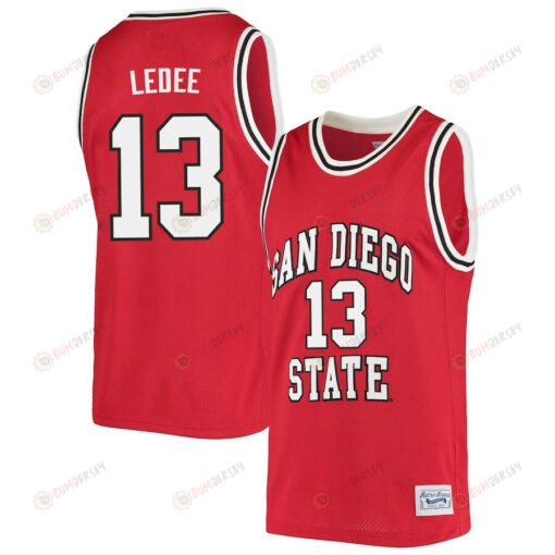 Jaedon LeDee 13 San Diego State Aztecs 2023 Basketball Jersey- Men Red