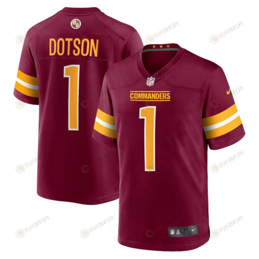 Jahan Dotson 1 Washington Commanders 2022 Draft First Round Pick Game Jersey In Burgundy