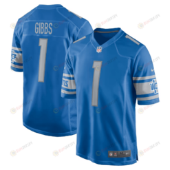 Jahmyr Gibbs Detroit Lions 2023 NFL Draft First Round Pick Game Jersey - Blue