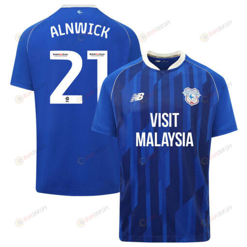 Jak Alnwick 21 Cardiff City FC 2023-24 Home Men Jersey - Blue