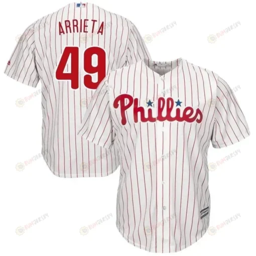 Jake Arrieta Philadelphia Phillies Official Cool Base Player Jersey - White