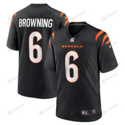 Jake Browning 6 Cincinnati Bengals Men's Jersey - Black