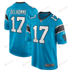 Jake Delhomme 17 Carolina Panthers Retired Player Jersey - Blue