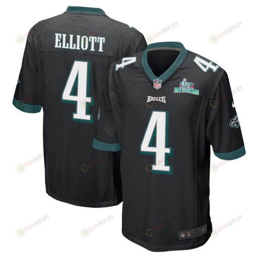 Jake Elliott 4 Philadelphia Eagles Super Bowl LVII Champions Men's Jersey - Black