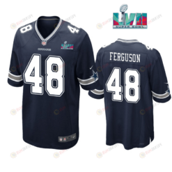 Jake Ferguson 48 Dallas Cowboys Super Bowl LVII Super Bowl LVII Navy Men's Jersey