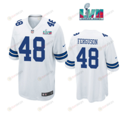 Jake Ferguson 48 Dallas Cowboys Super Bowl LVII Super Bowl LVII White Men's Jersey