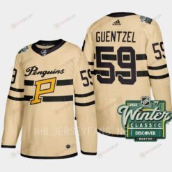 Jake Guentzel 59 Pittsburgh Penguins 2023 Winter Classic Cream Jersey